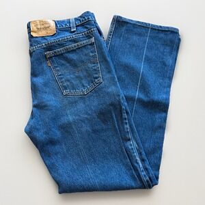 Vintage Levis 517 Jeans Mens 35 x 32 Orange Tab‎ Bootcut 90s Straight Leg